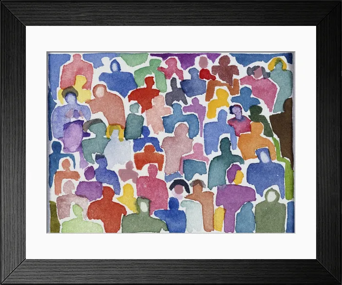 Framed Print : Crowd #2 by Diana Ong Framed Print : Crowd #2 by Diana Ong