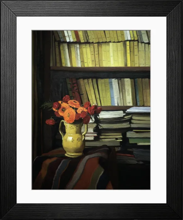 Framed Print : The Library by Felix Edouard Vallotton Framed Print : The Library by Felix Edouard Vallotton