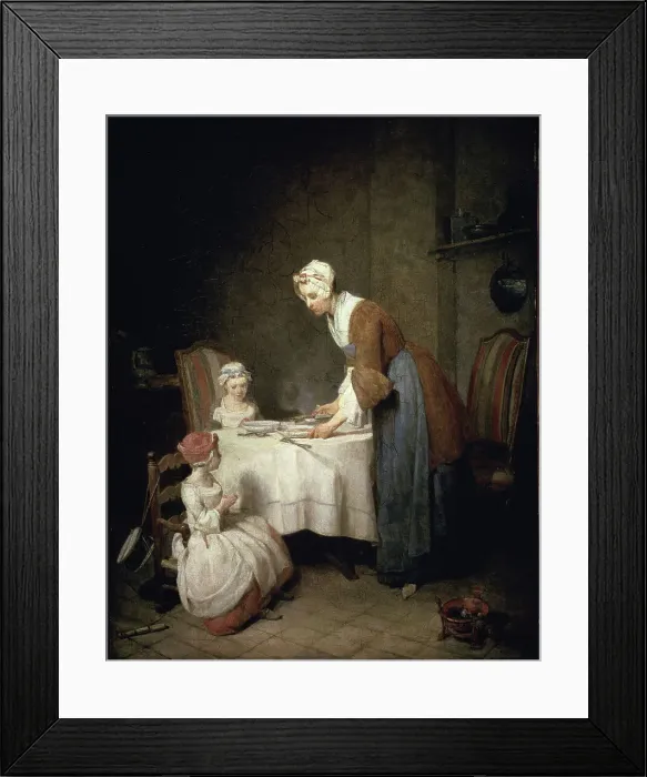 Framed Print : Grace before a Meal by Chardin Framed Print : Grace before a Meal by Chardin