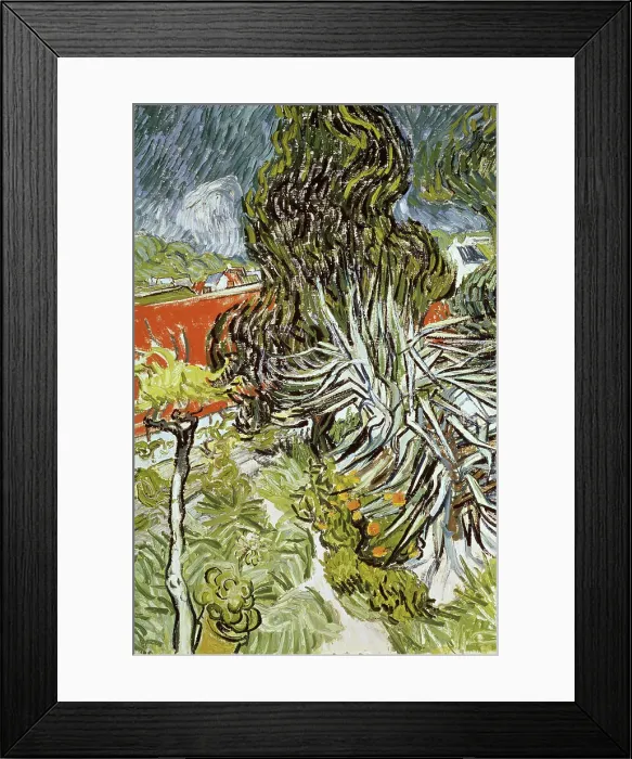 Framed Print : Dr. Gachet's Garden at Auvers-sur-Oise by van Gogh