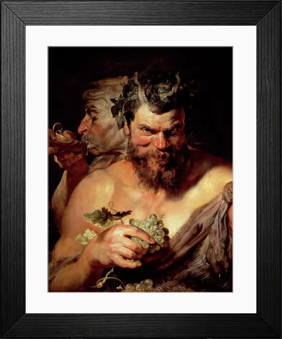 Framed Print : The Two Satyrs by Peter Paul Rubens Framed Print : The Two Satyrs by Peter Paul Rubens