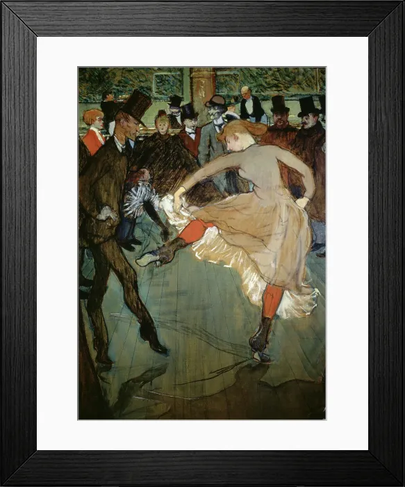 Framed Print : Dance at the Moulin Rouge by Toulouse-Lautrec Framed Print : Dance at the Moulin Rouge by Toulouse-Lautrec