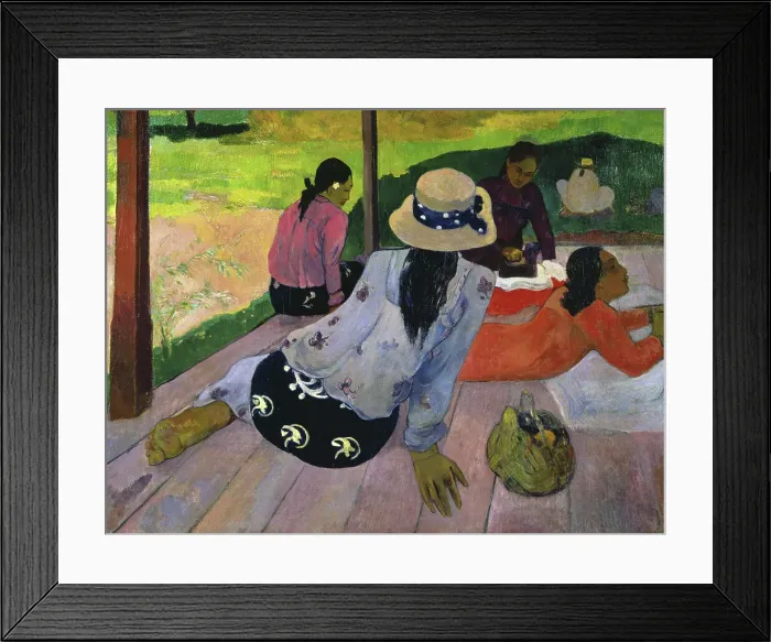Framed Print : The Nap by Gauguin Framed Print : The Nap by Gauguin