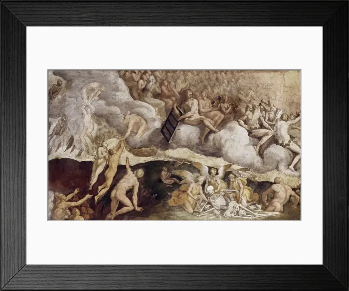 Framed Print : Ascent of the Souls from Purgatory by Roviale Framed Print : Ascent of the Souls from Purgatory by Roviale