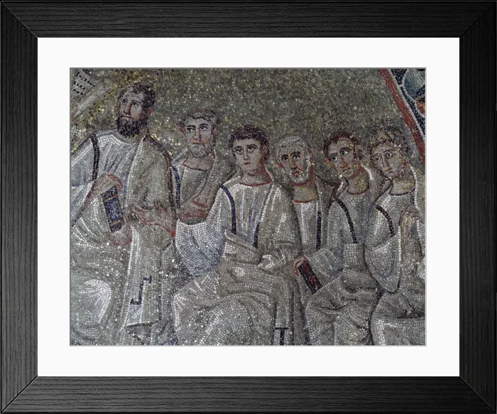 Framed Print : Detail of the Faces of the Apostles Framed Print : Detail of the Faces of the Apostles