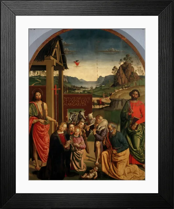 Framed Print : Nativity by Antonio del Massaro