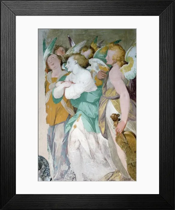 Framed Print : Musician Angels by Giovanni Battista Crespi Framed Print : Musician Angels by Giovanni Battista Crespi