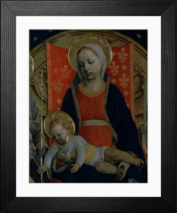 Framed Print : Bottigella Altar-Detail by Vincenzo Foppa