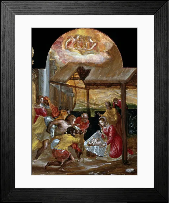 Framed Print : Portable Altar-Adoration of the Shepherds