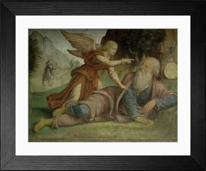 Framed Print : Elijah Awakened by an Angel by Bernardino Luini Framed Print : Elijah Awakened by an Angel by Bernardino Luini