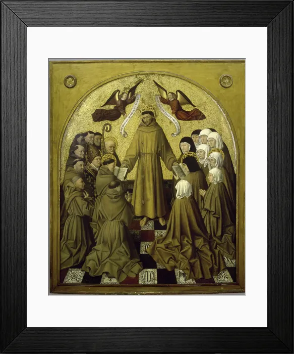 Framed Print : Saint Francis with the Order by Colantonio