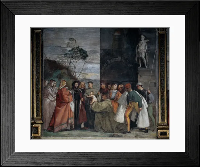 Framed Print : The Miracle of the Infant by Titian Framed Print : The Miracle of the Infant by Titian