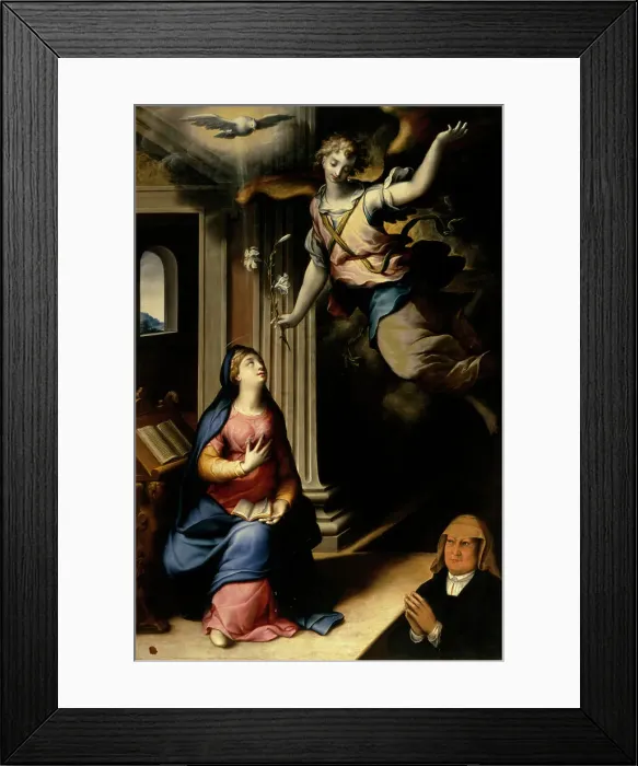 Framed Print : The Annunciation by T.d'Errico Hendricksz. Dirck Framed Print : The Annunciation by T.d'Errico Hendricksz. Dirck