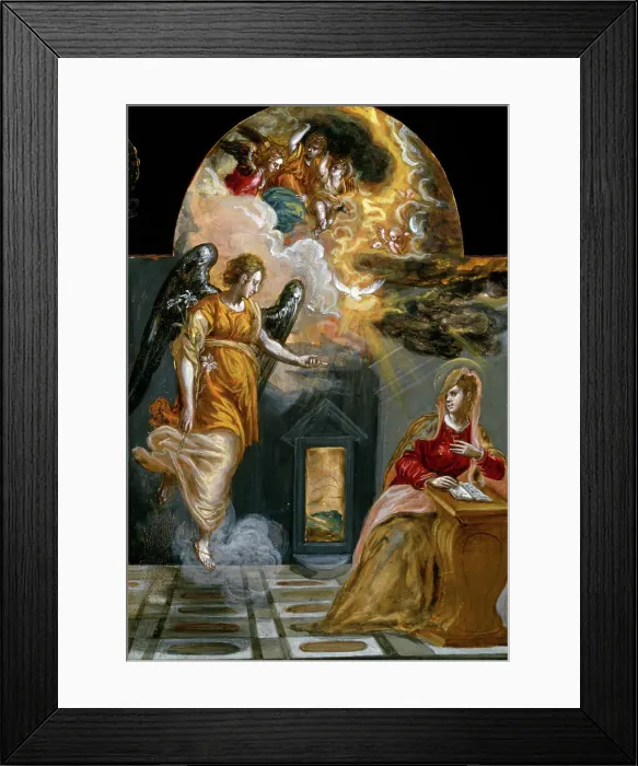 Framed Print : Annunciation by El Greco Framed Print : Annunciation by El Greco