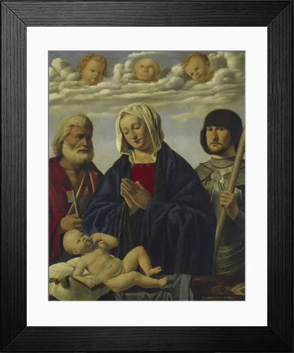 Framed Print : Maddona and Child with Saints by Marco Basaiti Framed Print : Maddona and Child with Saints by Marco Basaiti