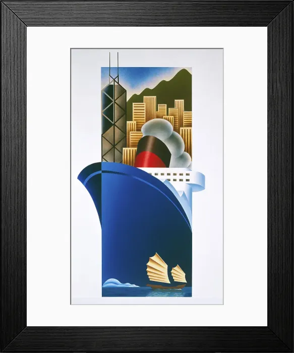 Framed Print : Hong Kong by Forney