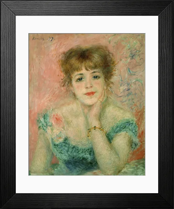Framed Print : Portrait of Actress...by Pierre-Auguste Renoir