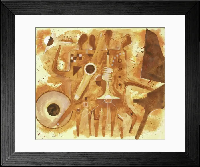 Framed Print : Aboriginal Jazz by Mayers Framed Print : Aboriginal Jazz by Mayers