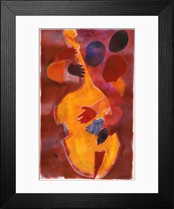 Framed Print : Double Bass, Triple Head by Mayers Framed Print : Double Bass, Triple Head by Mayers