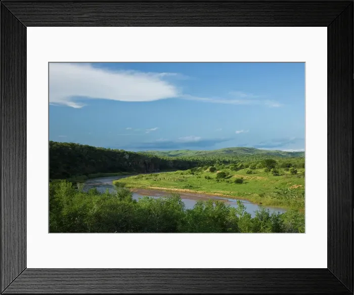 Framed Print : The Black Umfolozi River. Hluhluwe iMfolozi Park Framed Print : The Black Umfolozi River. Hluhluwe iMfolozi Park