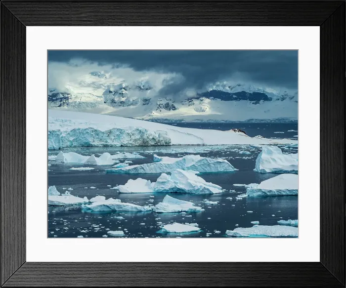 Framed Print : Antarctica Climate Change Cuverville Island Drake Passage
