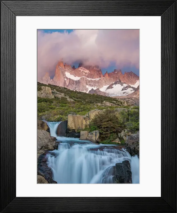 Framed Print : Camping Glacier Norrona Adventure Argentina Backpack