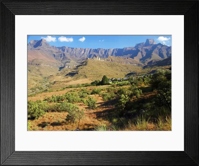 Framed Print : Tendele camp with the Amphitheatre in the background Framed Print : Tendele camp with the Amphitheatre in the background
