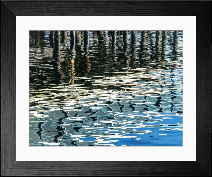 Framed Print : California Monterey Bay Pacific Ocean Reflection Patterns Framed Print : California Monterey Bay Pacific Ocean Reflection Patterns