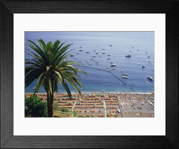 Framed Print : High angle view of a crowded beach Framed Print : High angle view of a crowded beach
