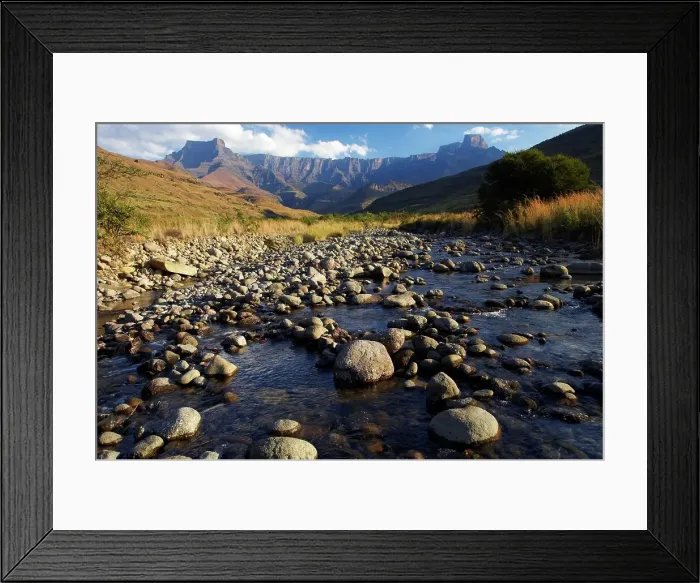 Framed Print : The Amphitheatre from the Tugela River