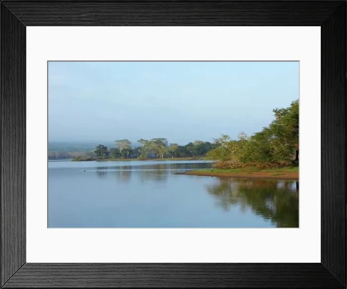 Framed Print : Nyamithi Pan. Ndumo Game Reserve