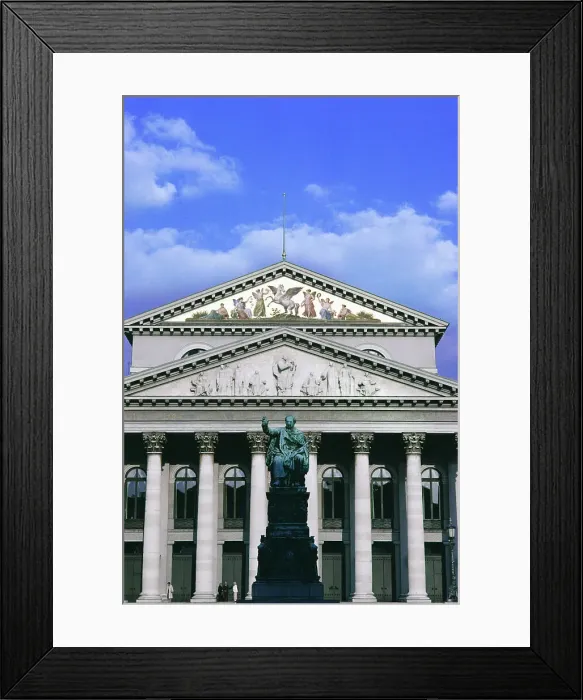 Framed Print : Facade of an opera house, National Theater Framed Print : Facade of an opera house, National Theater