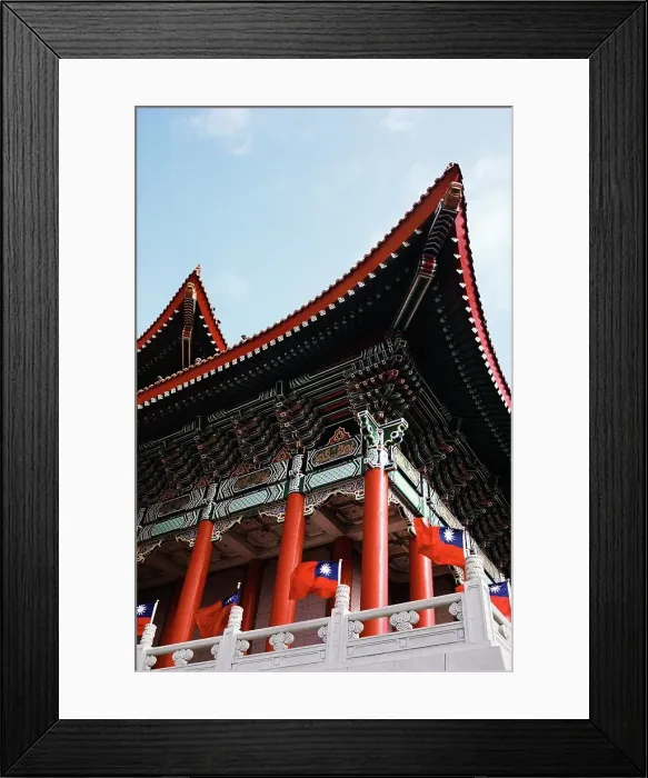 Framed Print : Low angle view of flags flying on the balcony of the National Theater Framed Print : Low angle view of flags flying on the balcony of the National Theater