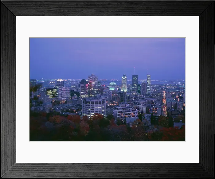 Framed Print : High angle view of a city lit up at night Framed Print : High angle view of a city lit up at night