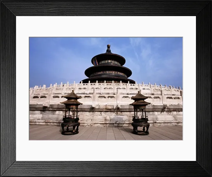 Framed Print : Low angle view of a temple, Temple Of Heaven Framed Print : Low angle view of a temple, Temple Of Heaven