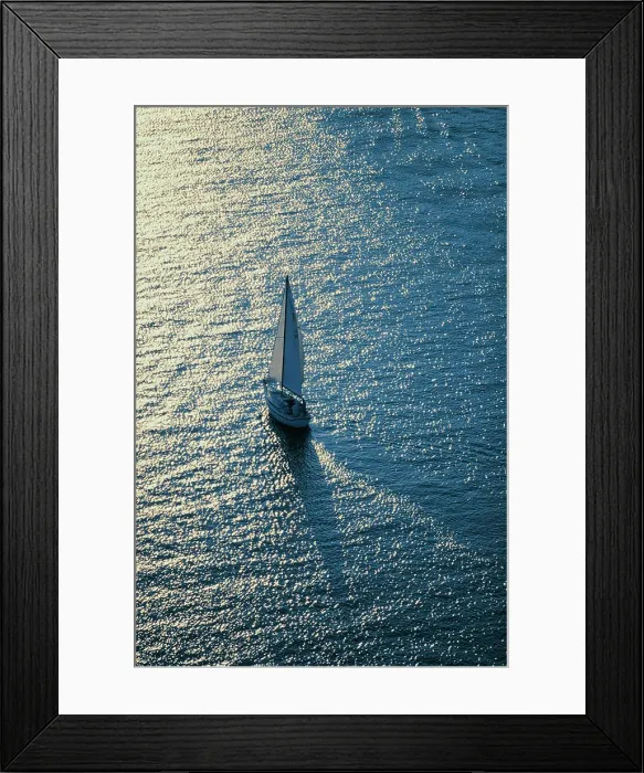Framed Print : Sailboat sailing in the sea, Mississippi Gulf Coast Framed Print : Sailboat sailing in the sea, Mississippi Gulf Coast