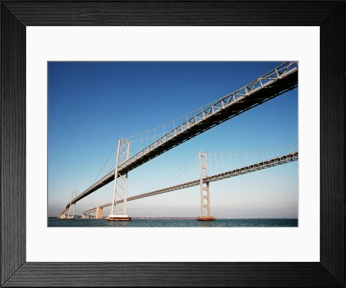 Framed Print : Bridge over the sea, Chesapeake Bay Bridge Framed Print : Bridge over the sea, Chesapeake Bay Bridge
