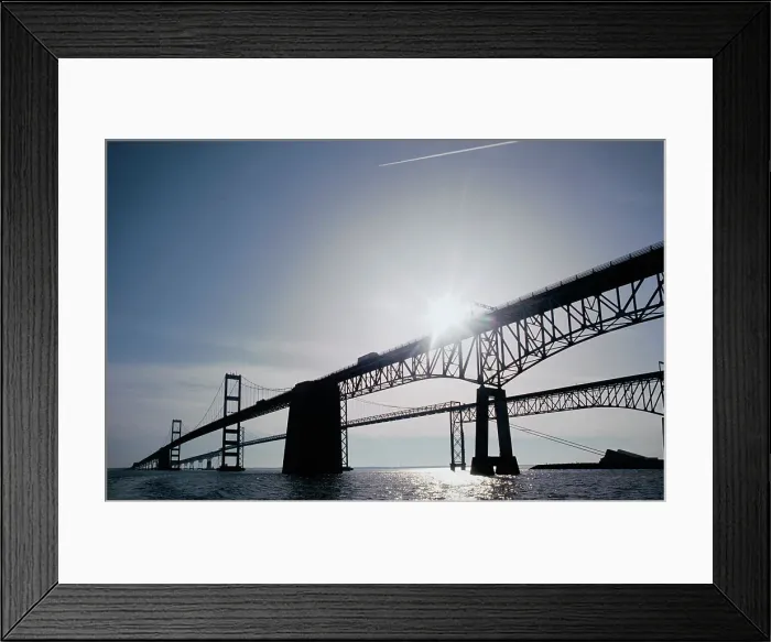 Framed Print : Bridge over the sea, Chesapeake Bay Bridge Framed Print : Bridge over the sea, Chesapeake Bay Bridge