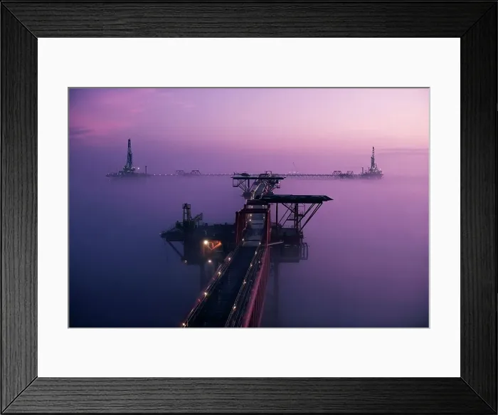Framed Print : Natural Gas drilling platforms in the Gulf Of Mexico Framed Print : Natural Gas drilling platforms in the Gulf Of Mexico