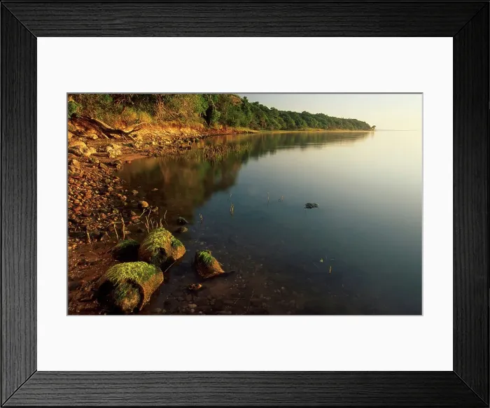 Framed Print : Lahe St Lucia shore line at False Bay