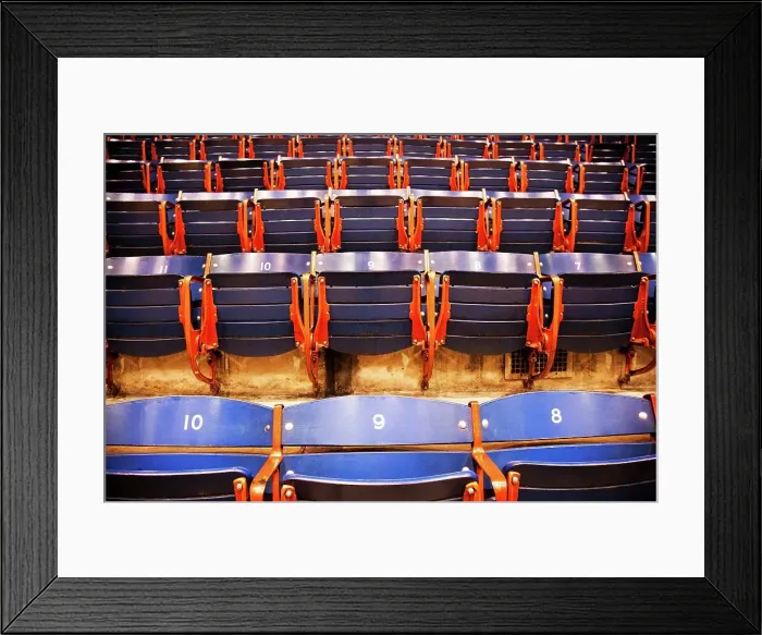 Framed Print : Rows of empty seats in a university gymnasium Framed Print : Rows of empty seats in a university gymnasium