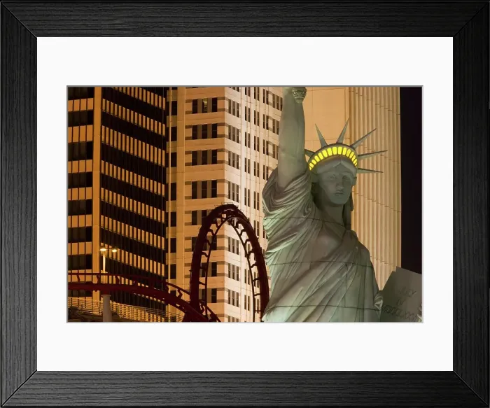 Framed Print : Close-up of the Statue of Liberty replica at the New York-New York Hotel and Casino Framed Print : Close-up of the Statue of Liberty replica at the New York-New York Hotel and Casino