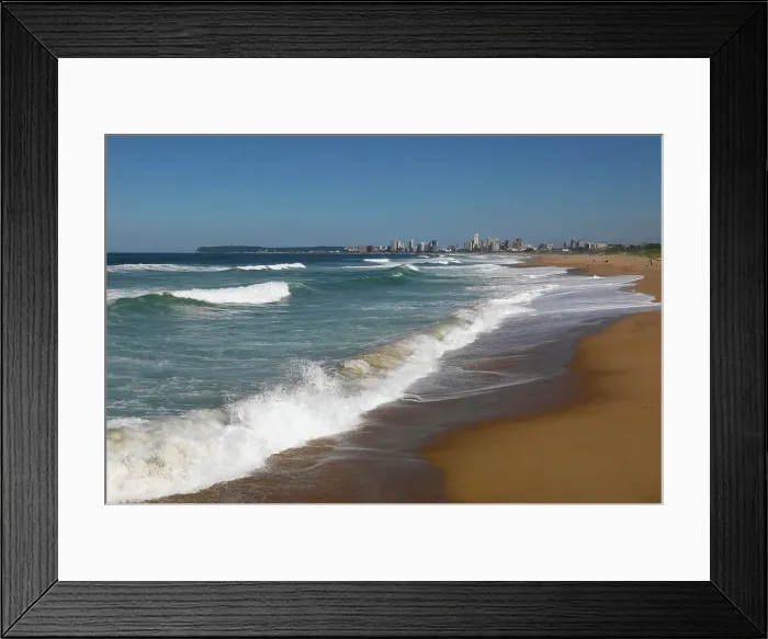 Framed Print : Durban Beachfront at Blue Lagoon Framed Print : Durban Beachfront at Blue Lagoon