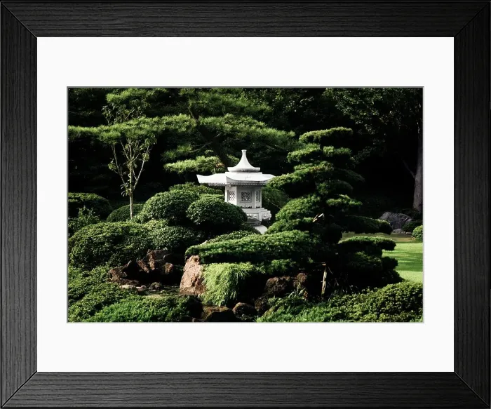 Framed Print : Pagoda in Japanese Garden, Tokyo, Japan Framed Print : Pagoda in Japanese Garden, Tokyo, Japan