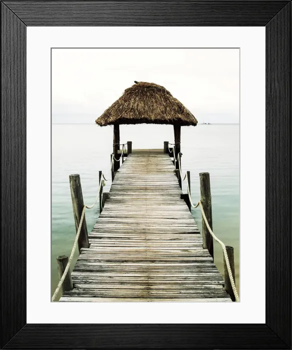 Framed Print : Tropical Pier Framed Print : Tropical Pier
