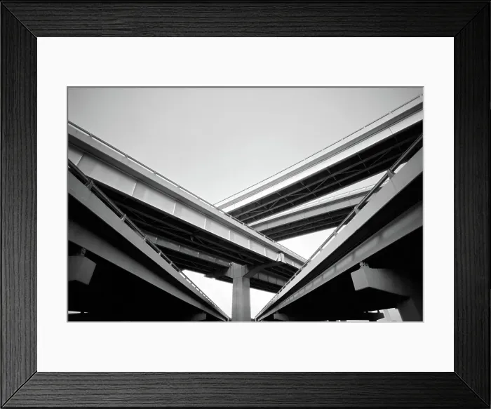 Framed Print : Highway intersection, Texas, USA Framed Print : Highway intersection, Texas, USA