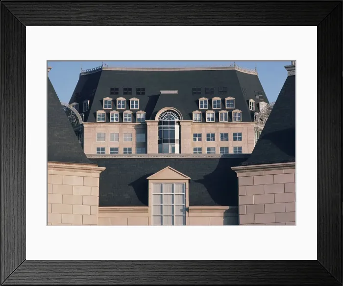 Framed Print : Low angle view of Crescent Center Framed Print : Low angle view of Crescent Center