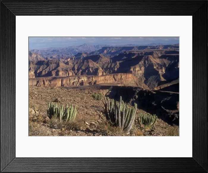 Framed Print : Scene, Fish River Canyon. Namibia Framed Print : Scene, Fish River Canyon. Namibia