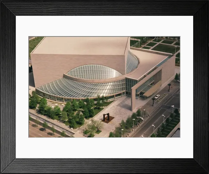Framed Print : Aerial view of Morton H. Meyerson Symphony Center Framed Print : Aerial view of Morton H. Meyerson Symphony Center