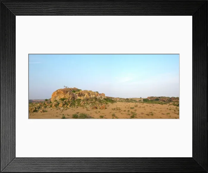 Framed Print : Mmamagwa stone age and Iron age site